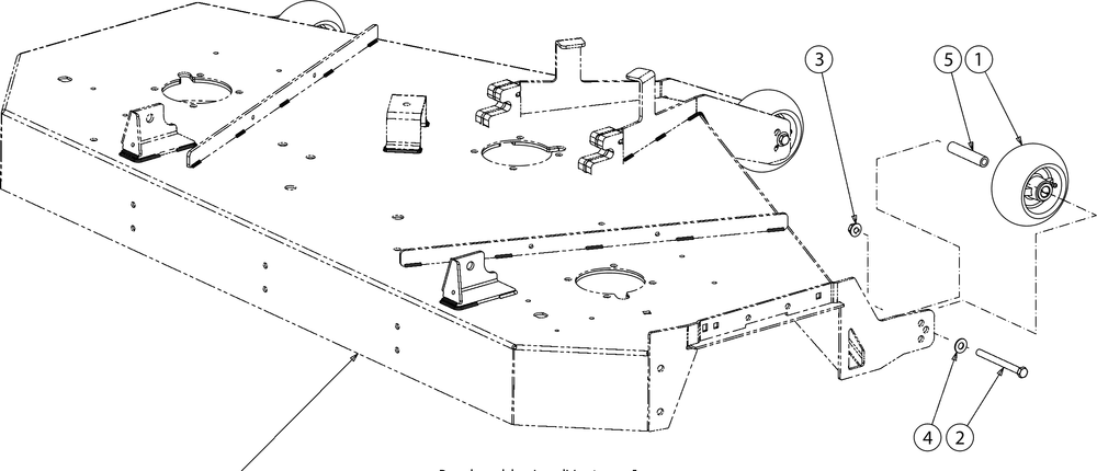 Deck Wheels Diagram and Parts List for Z-FORCELX54KW (17AIDAUC010)(2018) Cub Cadet Lawn Tractor